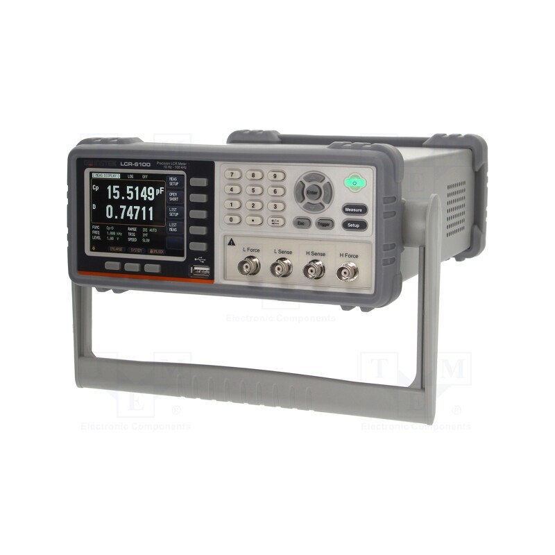 1 pcs x GW INSTEK - LCR-6100 - LCR meter, LCD 3,5', 1E-05÷99.999MΩ, 1E-05pF÷9999.99mF, LCR-6000