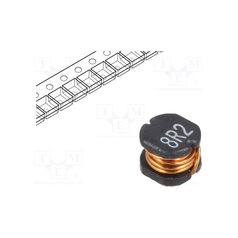 1 pcs x TRACO POWER - TCK-077 - Inductor: wire, SMD, 8.2uH, 80mΩ, -40÷125°C, ±20%, 5.2x5.8x4.5mm