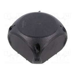 1 pcs x HENSEL - 62000242 - Enclosure: junction box, X: 93mm, Y: 93mm, Z: 62mm, IP66, black