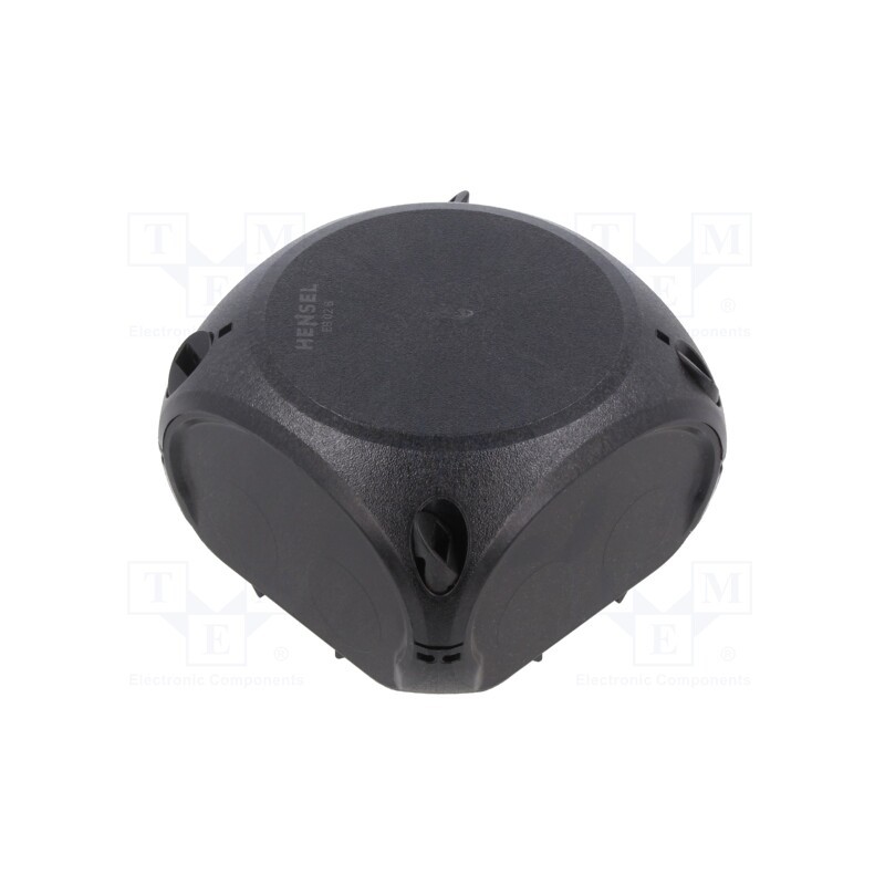 1 pcs x HENSEL - 62000242 - Enclosure: junction box, X: 93mm, Y: 93mm, Z: 62mm, IP66, black