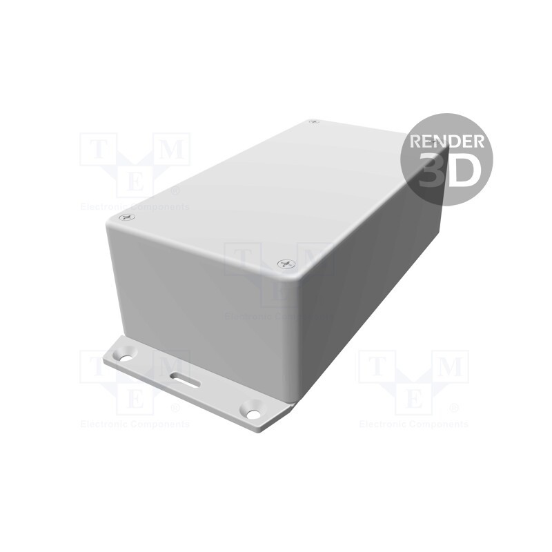 1 pcs x HAMMOND - 1591DF2SGY - Enclosure: multipurpose, X: 80mm, Y: 150mm, Z: 50mm, 1591, ABS, grey