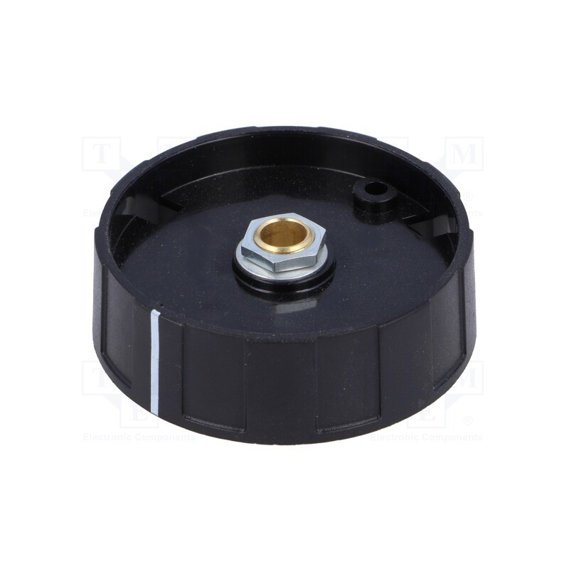 1 pcs x OKW - A2650060 - Knob, with pointer, ABS, Øshaft: 6mm, Ø50x15.5mm, black, A2650