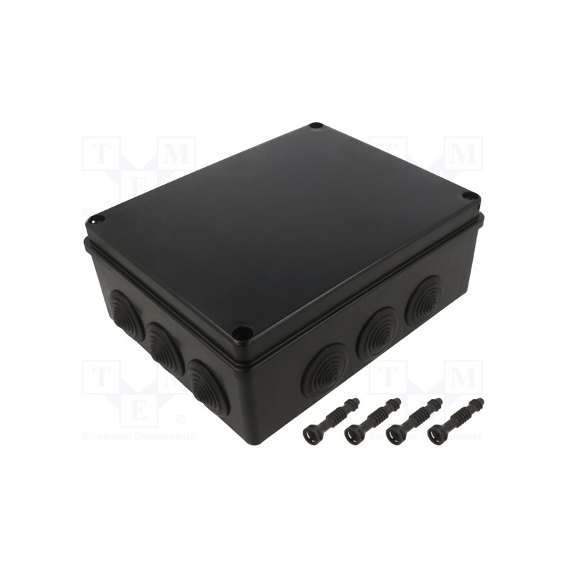 1 pcs x PAWBOL - S-BOX 506C - Enclosure: junction box, X: 190mm, Y: 240mm, Z: 90mm, IP65, black