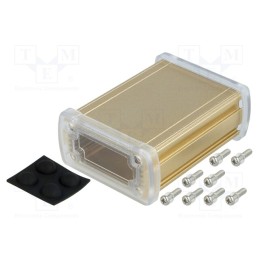 1 pcs x GAINTA - ALUG702GD080-C - Enclosure: multipurpose, X: 68.7mm, Y: 89mm, Z: 35.2mm, aluminium