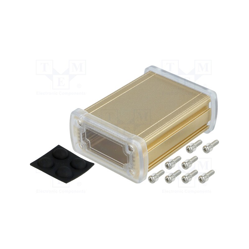 1 pcs x GAINTA - ALUG702GD080-C - Enclosure: multipurpose, X: 68.7mm, Y: 89mm, Z: 35.2mm, aluminium