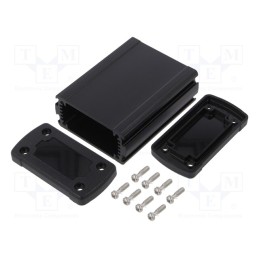 1 pcs x GAINTA - ALUG702BK080-BK - Enclosure: multipurpose, X: 68.7mm, Y: 89mm, Z: 35.2mm, aluminium