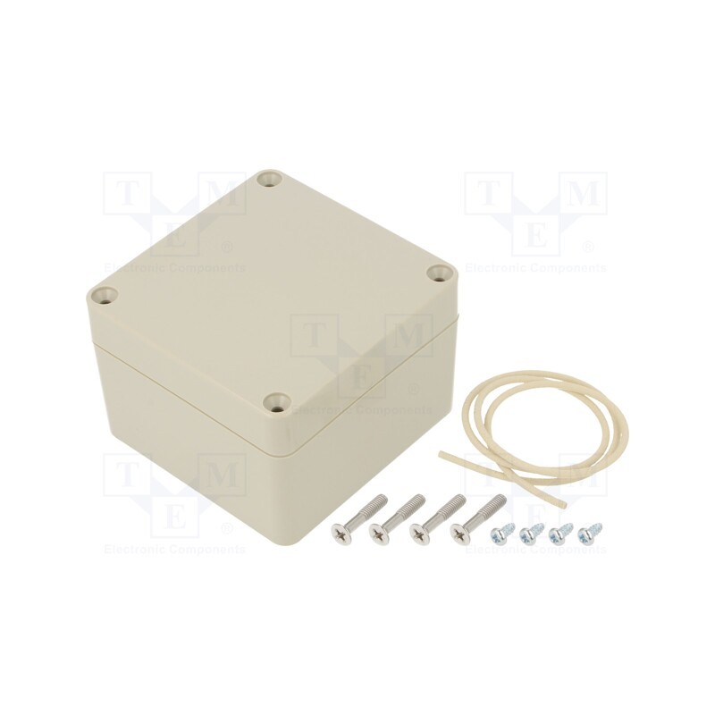 1 pcs x HAMMOND - RZ0366 - Enclosure: multipurpose, X: 80mm, Y: 82mm, Z: 55mm, Ritec, ABS, beige