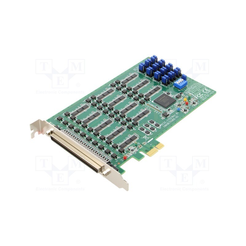 1 pcs x ADVANTECH - PCIE-1753-B - Digital I/O card, SCSI 100pin, 2.7A, 168x100mm, Digit.in: 96