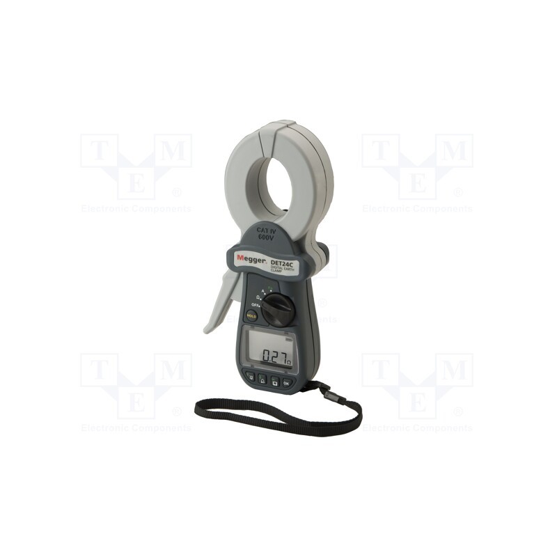 1 pcs x MEGGER - 1007-331 - Meter: grounding resistance, LCD, 4-digit, 16÷400Hz, Øcable: 39mm