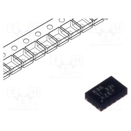 1 pcs x TEXAS INSTRUMENTS - DRV8836DSSR - IC: driver, H-bridge, brush motor controller, WSON12, 0÷1.5A, Ch: 1