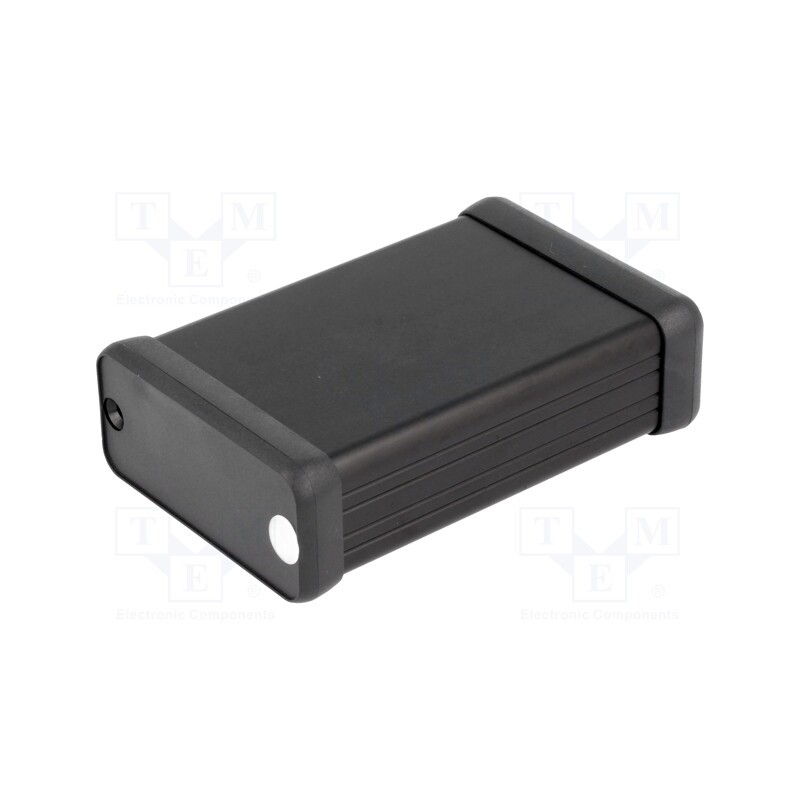 1 pcs x HAMMOND - 1455C802BK - Enclosure: with panel, 1455, X: 54mm, Y: 80mm, Z: 23mm, aluminium