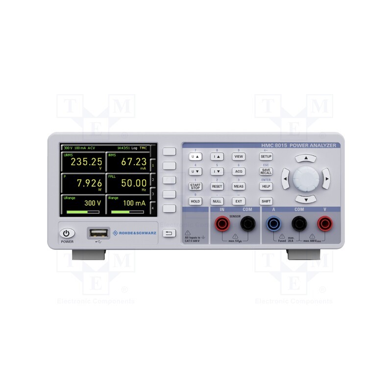 1 pcs x ROHDE & SCHWARZ - HMC8015 - Meter: power analyzer, Display: colour,LCD TFT 3,5', 100÷240VAC