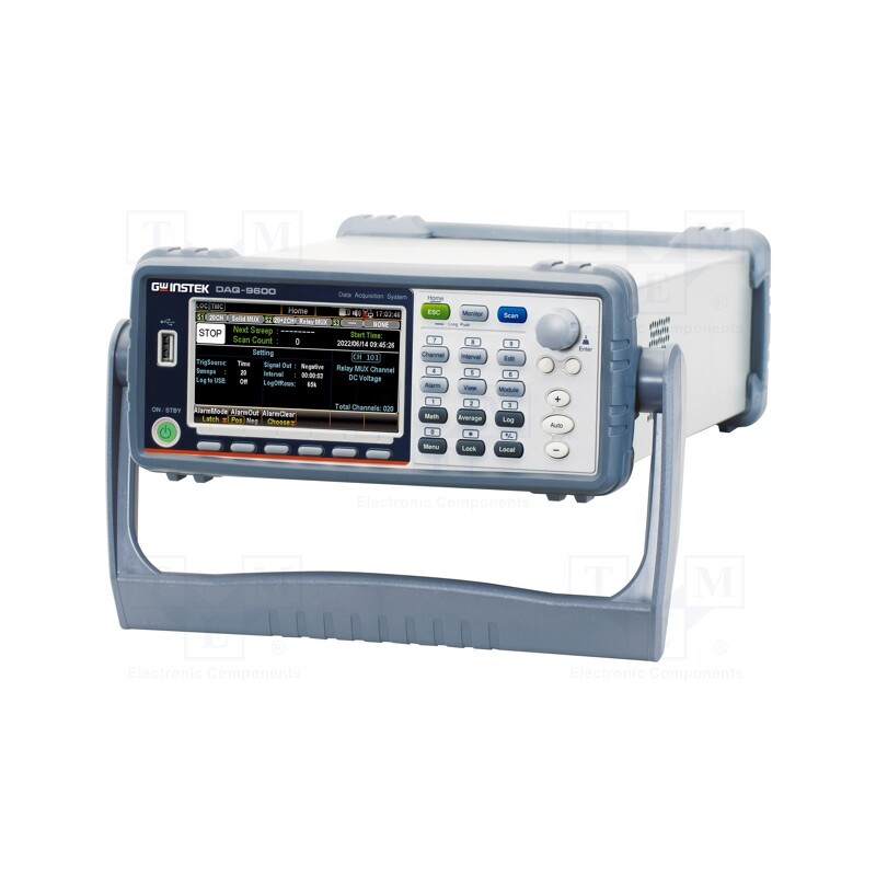 1 pcs x GW INSTEK - DAQ-9600 (CE) WITH GPIB - Meter: data acquisition system, Sampling: 10000x/s, 100÷240VAC