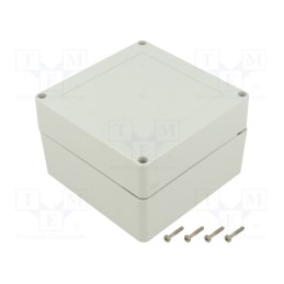 1 pcs x KRADEX - ZP120.120.75SJ TM PC - Enclosure: multipurpose, X: 120mm, Y: 120mm, Z: 75mm, ZP, light grey