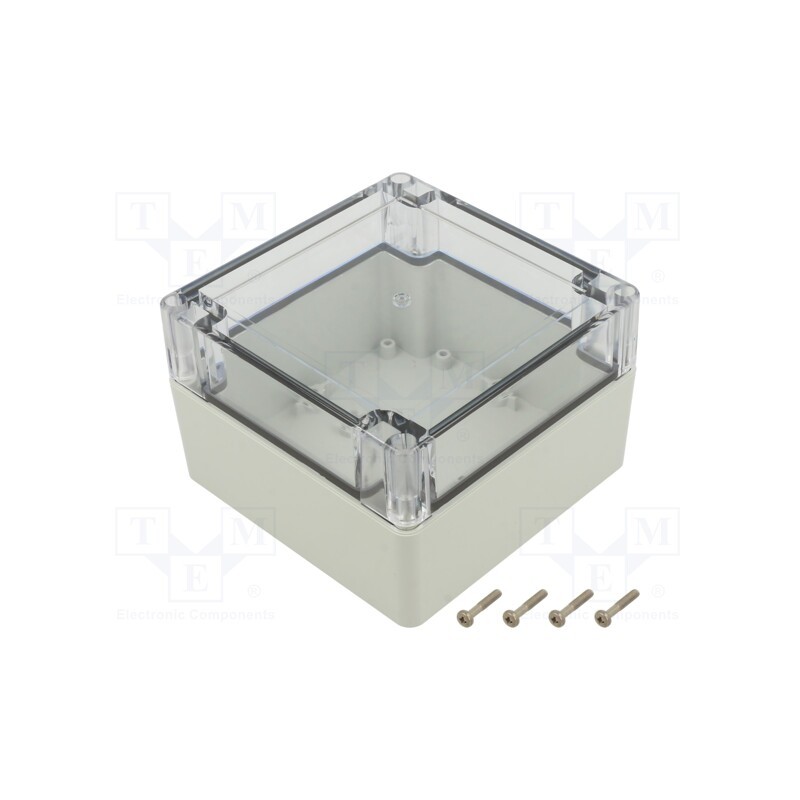 1 pcs x KRADEX - ZP120.120.75SJP TM PC - Enclosure: multipurpose, X: 120mm, Y: 120mm, Z: 75mm, ZP, light grey