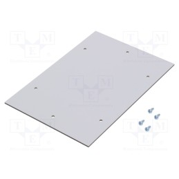 1 pcs x RITTAL - 9549000 - Mounting plate, plastic, light grey