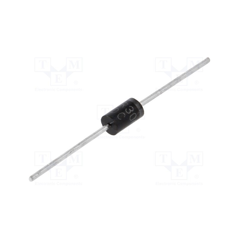 5 pcs x DC COMPONENTS - HER306 - Diode: rectifying, THT, 600V, 3A, , Ifsm: 150A, DO27, 100ns