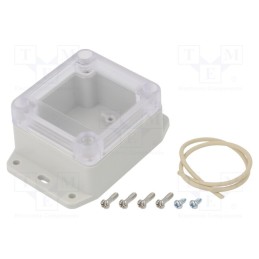 1 pcs x HAMMOND - RP1020BFC - Enclosure: multipurpose, X: 60mm, Y: 65mm, Z: 40mm, with fixing lugs