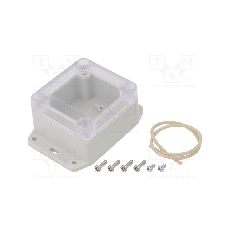 1 pcs x HAMMOND - RP1020BFC - Enclosure: multipurpose, X: 60mm, Y: 65mm, Z: 40mm, with fixing lugs