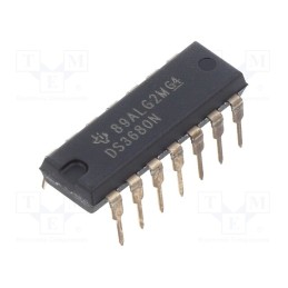 1 pcs x TEXAS INSTRUMENTS - DS3680N - IC: power switch, low-side, 0.1A, Ch: 4, NPN, THT, DIP14,
