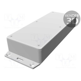 1 pcs x HAMMOND - 1591HF2GY - Enclosure: multipurpose, X: 71mm, Y: 165mm, Z: 30mm, 1591, ABS, grey