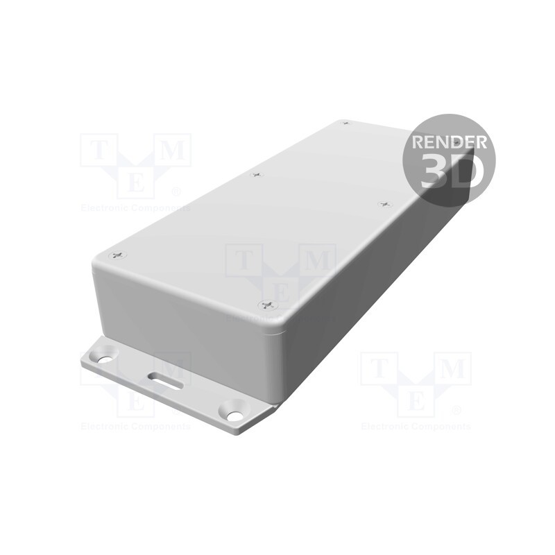 1 pcs x HAMMOND - 1591HF2GY - Enclosure: multipurpose, X: 71mm, Y: 165mm, Z: 30mm, 1591, ABS, grey