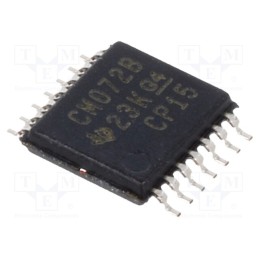 3 pcs x TEXAS INSTRUMENTS - CD4072BPW - IC: digital, OR, Ch: 2, IN: 4, CMOS, SMD, TSSOP14, 3÷18VDC, -55÷125°C