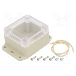 1 pcs x HAMMOND - RP1025BFC - Enclosure: multipurpose, X: 60mm, Y: 65mm, Z: 40mm, with fixing lugs