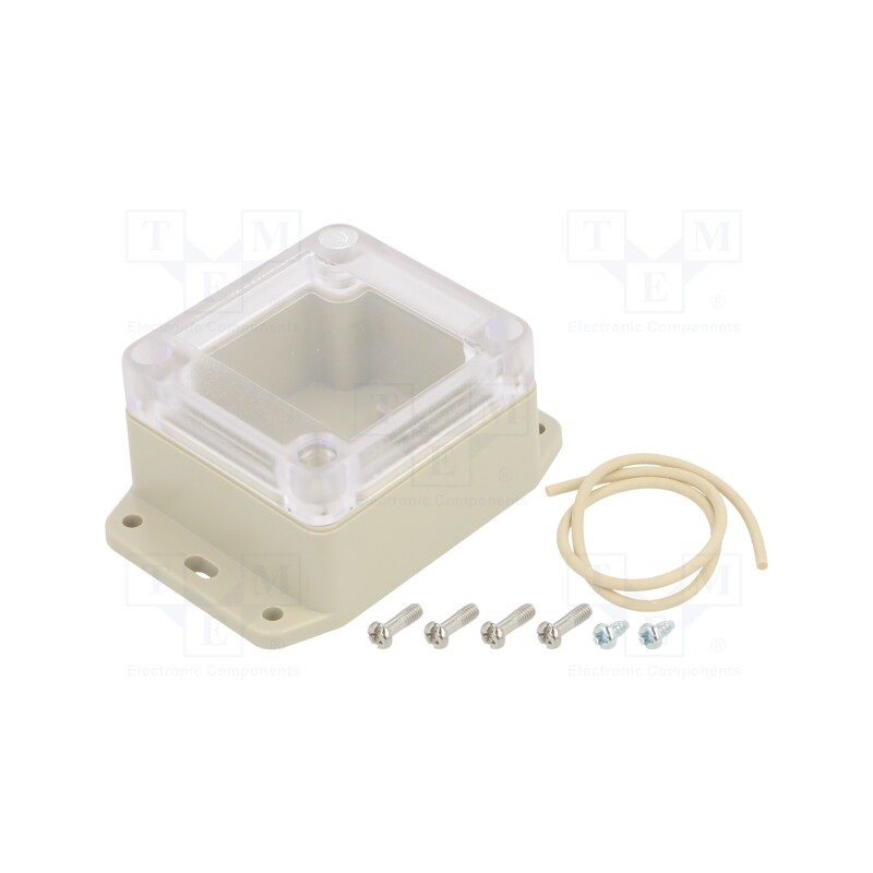 1 pcs x HAMMOND - RP1025BFC - Enclosure: multipurpose, X: 60mm, Y: 65mm, Z: 40mm, with fixing lugs