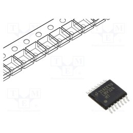 1 pcs x TEXAS INSTRUMENTS - LMV324MTX/NOPB - IC: operational amplifier, 1MHz, 2.7÷5.5V, Ch: 4, TSSOP14
