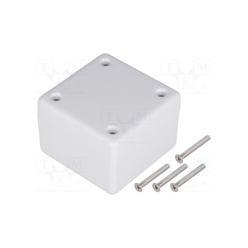 1 pcs x HAMMOND - 1594AWGY - Enclosure: multipurpose, X: 56mm, Y: 56mm, Z: 40mm, 1594, ABS, grey