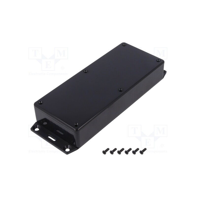 1 pcs x HAMMOND - 1591HF2BK - Enclosure: multipurpose, X: 71mm, Y: 165mm, Z: 30mm, 1591, ABS, black