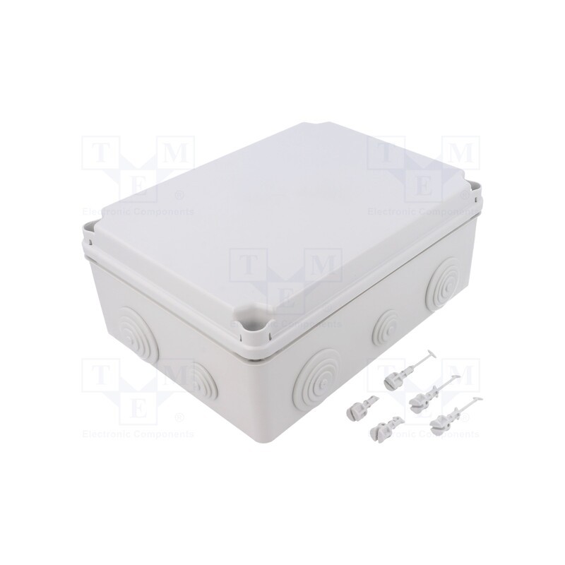 1 pcs x PCE - EV231 - Enclosure: junction box, X: 185mm, Y: 245mm, Z: 95mm, IP66,IP67