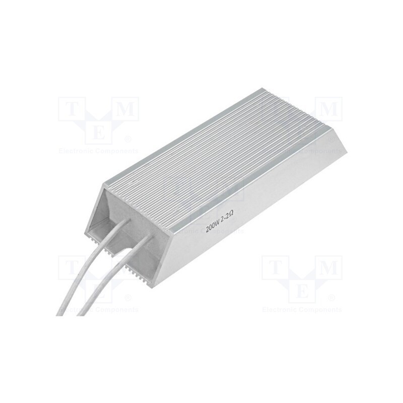 1 pcs x SR PASSIVES - AL200W-47R - Resistor: wire-wound, with heatsink, 47Ω, 200W, ±5%, 165x60x30mm