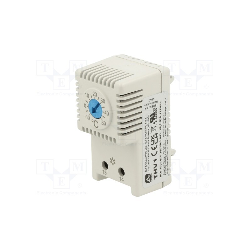 1 pcs x Alfa Electric - THV1 - Sensor: thermostat, NO, 10A, 250VAC, screw terminals, 61x34x35mm