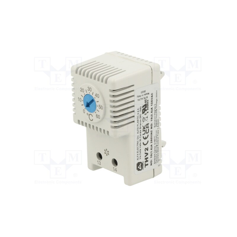 1 pcs x Alfa Electric - THV2 - Sensor: thermostat, NO, 10A, 250VAC, screw terminals, 61x34x35mm