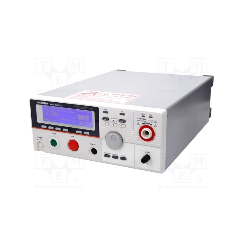 1 pcs x GW INSTEK - GPT-9903A - Safety tester, Utest: 0.05÷5kVAC,0.05÷6kVDC, True RMS AC