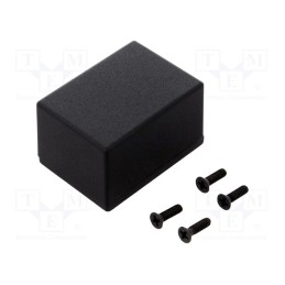 1 pcs x HAMMOND - 1590HBK - Enclosure: multipurpose, X: 38mm, Y: 52mm, Z: 31mm, 1590, aluminium