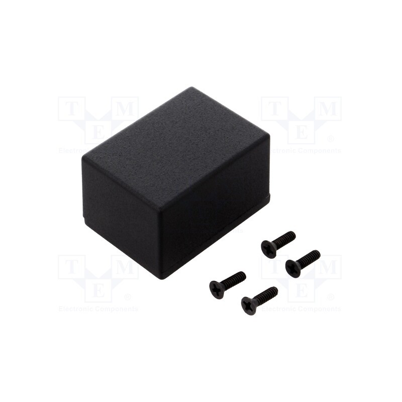 1 pcs x HAMMOND - 1590HBK - Enclosure: multipurpose, X: 38mm, Y: 52mm, Z: 31mm, 1590, aluminium