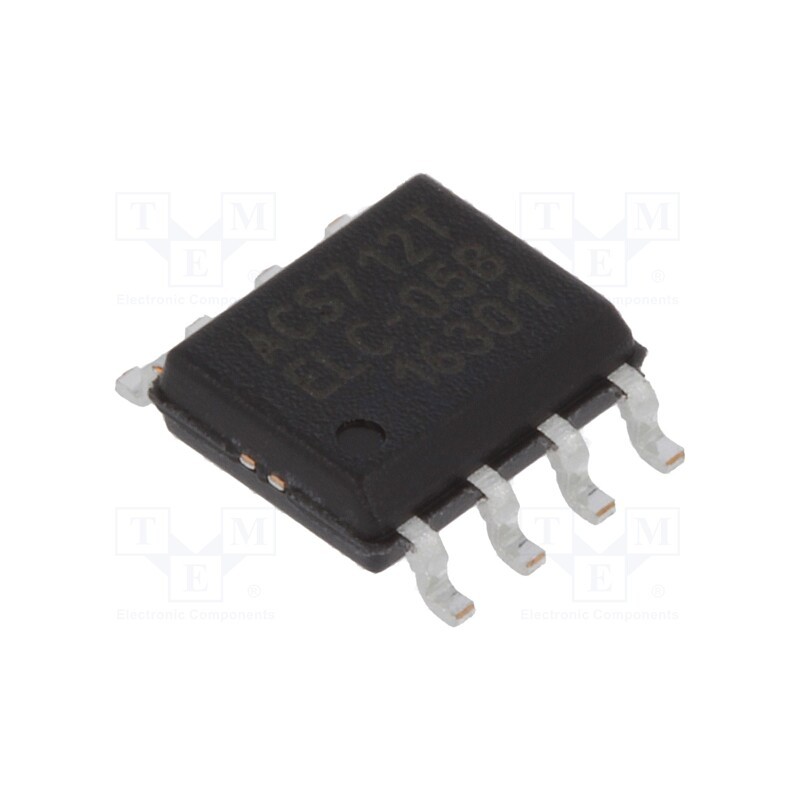 1 pcs x ALLEGRO MICROSYSTEMS - ACS712ELCTR-05B-T - Sensor: current, SO8, Usup: 4.5÷5.5VDC, ±5A, Temp: -40÷85°C, 185mV/A