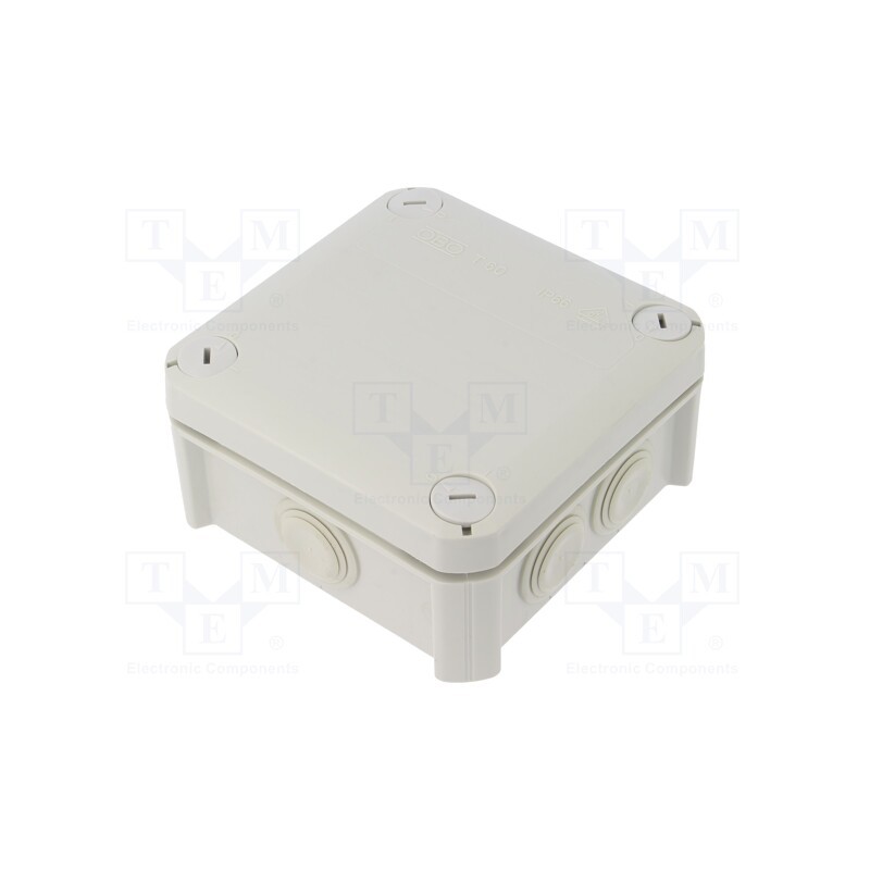 1 pcs x OBO BETTERMANN - T 60 KL - Enclosure: junction box, X: 114mm, Y: 114mm, Z: 57mm, IP66
