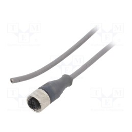 1 pcs x ALPHA WIRE - AR0300104 SL357 - Connection lead, M12, PIN: 3, straight, 3m, plug, 250VAC, 3.1A, PVC