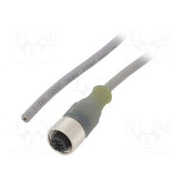 1 pcs x ALPHA WIRE - AR0300104 SL358 - Connection lead, M12, PIN: 3, straight, 5m, plug, 250VAC, 3.1A, PVC