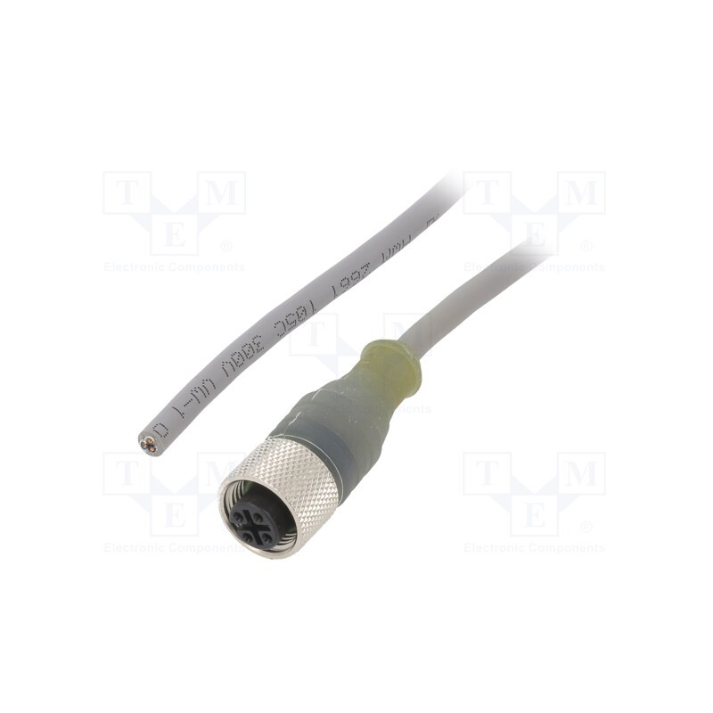 1 pcs x ALPHA WIRE - AR0300104 SL358 - Connection lead, M12, PIN: 3, straight, 5m, plug, 250VAC, 3.1A, PVC