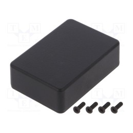 1 pcs x HAMMOND - 1550PBK - Enclosure: multipurpose, X: 55mm, Y: 80mm, Z: 25mm, 1550, aluminium