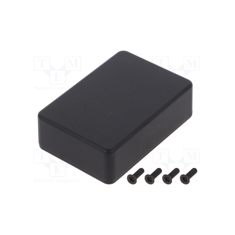 1 pcs x HAMMOND - 1550PBK - Enclosure: multipurpose, X: 55mm, Y: 80mm, Z: 25mm, 1550, aluminium
