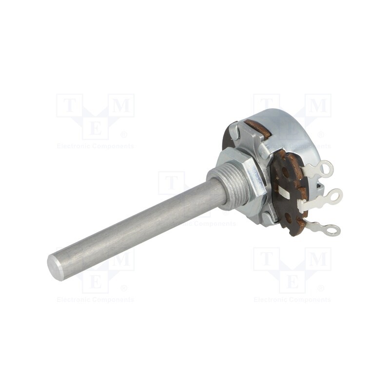 1 pcs x AB Elektronik - 3104601340 - Potentiometer: shaft, single turn, 5Ω, 4W, ±20%, 6mm, Shaft: smooth