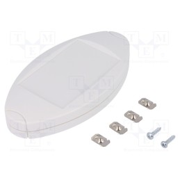 1 pcs x TEKO - OVO-1.7 - Enclosure: for remote controller, OVO, X: 66mm, Y: 124mm, Z: 23mm