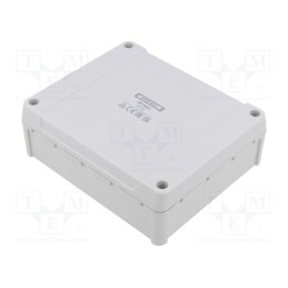 1 pcs x HENSEL - 6000041 - Enclosure: junction box, X: 119mm, Y: 139mm, Z: 49mm, IP54, grey