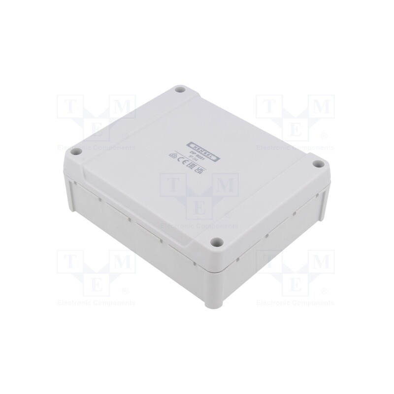1 pcs x HENSEL - 6000041 - Enclosure: junction box, X: 119mm, Y: 139mm, Z: 49mm, IP54, grey